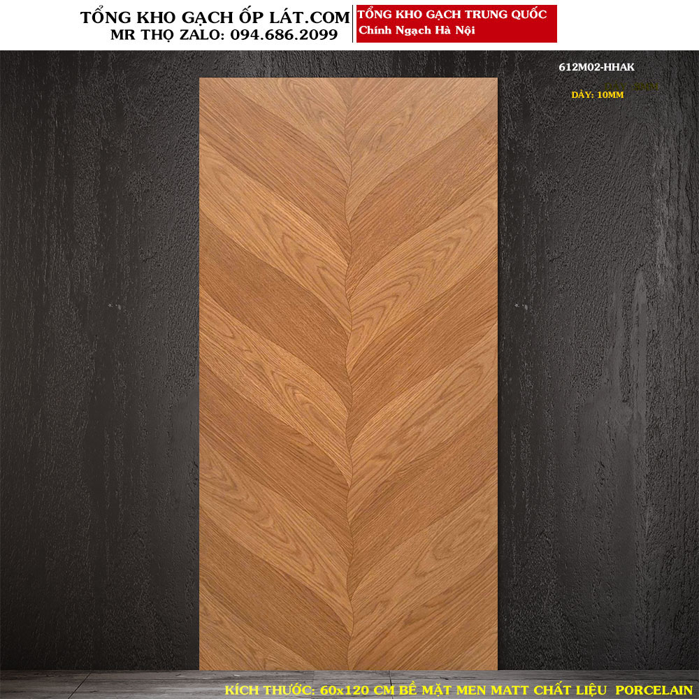 Gạch giả gỗ 60x120 CM Trung Quốc 612M02